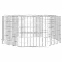 vidaXL Free Range Animal Enclosure Rabbit Cage Animal Cage Galvanised Iron - 54 x 60 cm/8