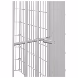 vidaXL Free Range Animal Enclosure Rabbit Cage Animal Cage Galvanised Iron - 54 x 60 cm/8 - Additional view 5