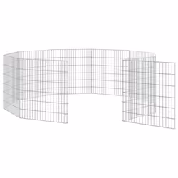 vidaXL Free Range Animal Enclosure Rabbit Cage Animal Cage Galvanised Iron - 54 x 60 cm/10 - Additional view 4