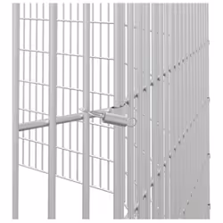 vidaXL Free Range Animal Enclosure Rabbit Cage Animal Cage Galvanised Iron - 54 x 60 cm/10 - Additional view 5