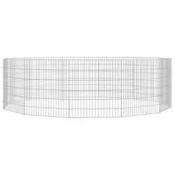 vidaXL Free Range Animal Enclosure Rabbit Cage Animal Cage Galvanised Iron - 54 x 60 cm/12 - Additional view 2