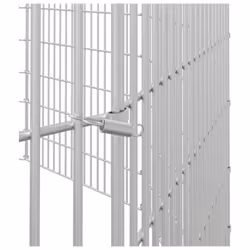 vidaXL Free Range Animal Enclosure Rabbit Cage Animal Cage Galvanised Iron - 54 x 60 cm/12 - Additional view 5