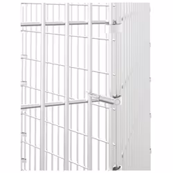 vidaXL Free Range Animal Enclosure Rabbit Cage Animal Cage Galvanised Iron - 54 x 80 cm/6 - Additional view 5