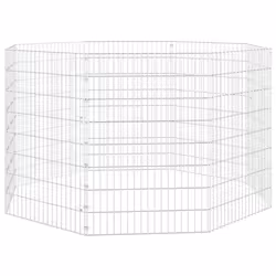 vidaXL Free Range Animal Enclosure Rabbit Cage Animal Cage Galvanised Iron - 54 x 80 cm/8
