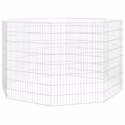 vidaXL Free Range Animal Enclosure Rabbit Cage Animal Cage Galvanised Iron - 54 x 80 cm/8
