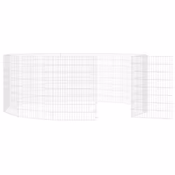 vidaXL Free Range Animal Enclosure Rabbit Cage Animal Cage Galvanised Iron - 54 x 80 cm/12 - Additional view 4