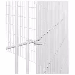 vidaXL Free Range Animal Enclosure Rabbit Cage Animal Cage Galvanised Iron - 54 x 80 cm/12 - Additional view 5