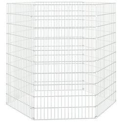 vidaXL Free Range Animal Enclosure Rabbit Cage Animal Cage Galvanised Iron - 54 x 100 cm/6