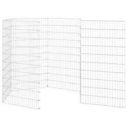 vidaXL Free Range Animal Enclosure Rabbit Cage Animal Cage Galvanised Iron - 54 x 100 cm/6 - Additional view 4