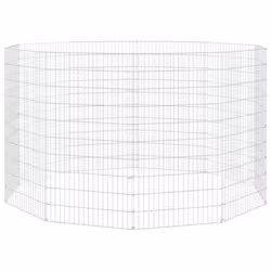 vidaXL Free Range Animal Enclosure Rabbit Cage Animal Cage Galvanised Iron - 54 x 100 cm/10 - Additional view 6