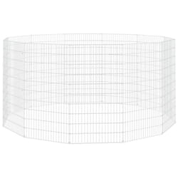 vidaXL Free Range Animal Enclosure Rabbit Cage Animal Cage Galvanised Iron - 54 x 100 cm12