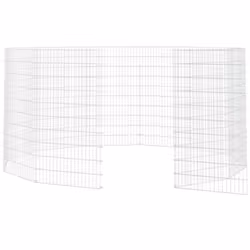 vidaXL Free Range Animal Enclosure Rabbit Cage Animal Cage Galvanised Iron - 54 x 100 cm12 - Additional view 4