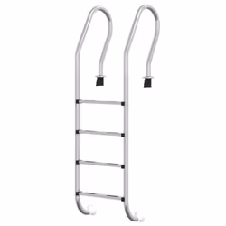 vidaXL Pool Ladder 304 Stainless Steel Inground Pool Step Ladder Swimming Spa - 54 x 38 x 184.5 cm, for concrete surface