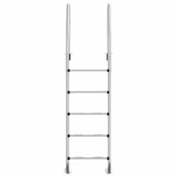vidaXL Pool Ladder 304 Stainless Steel Inground Pool Step Ladder Swimming Spa - 54 x 38 x 211 cm, for concrete surface