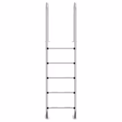 vidaXL Pool Ladder 304 Stainless Steel Inground Pool Step Ladder Swimming Spa - 54 x 38 x 211 cm, for flat surface