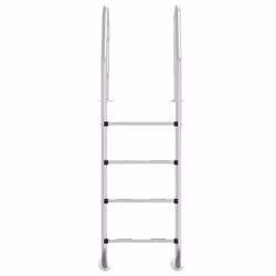 vidaXL Pool Ladder 304 Stainless Steel Inground Pool Step Ladder Swimming Spa - 54 x 38 x 184.5 cm, for flat surface