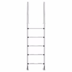 vidaXL Pool Ladder 304 Stainless Steel Inground Pool Step Ladder Swimming Spa - 54 x 38 x 211 cm, for flat surface