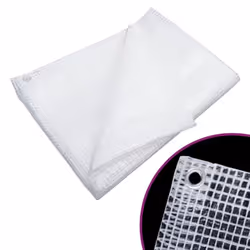 vidaXL Leno Tarpaulin White Camping Cover Garden Grid Leno Tarp Multi Sizes - 3 x 6 m