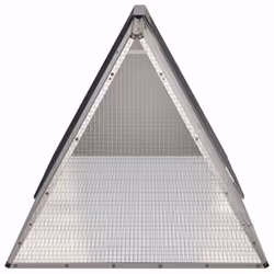 vidaXL Rabbit Cage Anthracite 201.5x80.5x71 cm Galvanised Steel
