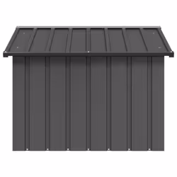 vidaXL Dog House Kennel Anthracite/Grey 116.5x103x81.5 cm/116.5x153x81.5 cm - anthracite - Additional view 2