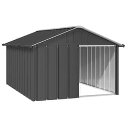vidaXL Dog House Kennel Anthracite/Grey 116.5x103x81.5 cm/116.5x153x81.5 cm - anthracite