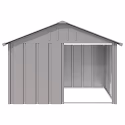 vidaXL Dog House Kennel Anthracite/Grey 116.5x103x81.5 cm/116.5x153x81.5 cm - grey - Additional view 2