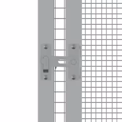 vidaXL Bird Cage Galvanised Steel Aviary House Anthracite/Grey Multi Sizes - grey, 302.5 x 324.5 x 211.5 cm - Additional view 3
