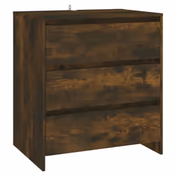 vidaXL Sideboard 3 Piece Buffet Cabinet Cupboard Highboard Engineered Wood - smoked oak - Additional view 4