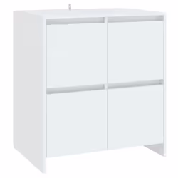vidaXL Sideboard 2 Piece Engineered Wood Buffet Side Cabinet Multi Colours - white - Additional view 2