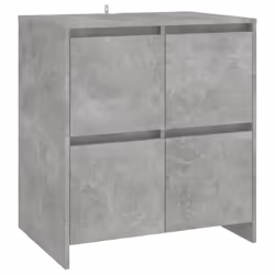 vidaXL Sideboard 2 Piece Engineered Wood Buffet Side Cabinet Multi Colours - concrete grey - Additional view 2