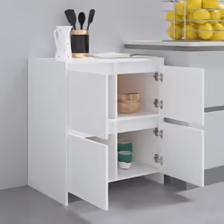 vidaXL 2x Sideboards Chipboard Storage Side Book Console Cabinet Multi Colours - white - Additional view 10