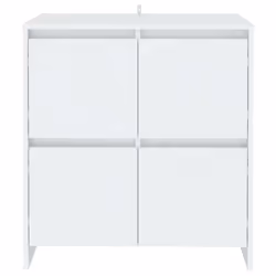 vidaXL 2x Sideboards Chipboard Storage Side Book Console Cabinet Multi Colours - white - Additional view 2