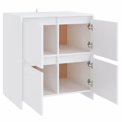 vidaXL 2x Sideboards Chipboard Storage Side Book Console Cabinet Multi Colours - white - Additional view 5