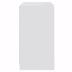 vidaXL 2x Sideboards Chipboard Storage Side Book Console Cabinet Multi Colours - white - Additional view 9