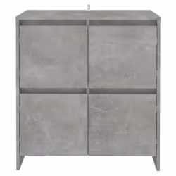 vidaXL 2x Sideboards Chipboard Storage Side Book Console Cabinet Multi Colours - concrete grey - Additional view 2