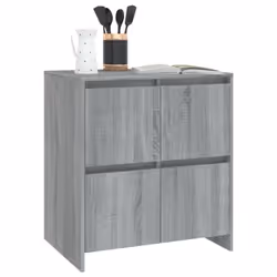 vidaXL 2x Sideboards Chipboard Storage Side Book Console Cabinet Multi Colours - grey sonoma - Additional view 6