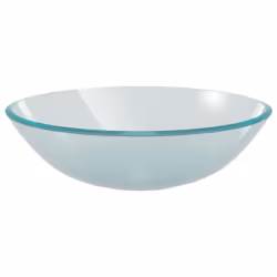 vidaXL Bathroom Sink with Tap and Push Drain Frosted Tempered Glass Wash Basin - Additional view 6
