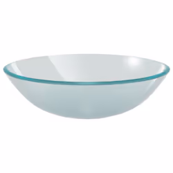 vidaXL Bathroom Sink with Tap and Push Drain Frosted Tempered Glass Wash Basin - Additional view 6