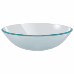 vidaXL Bathroom Sink with Tap and Push Drain Frosted Tempered Glass Wash Basin - Additional view 6
