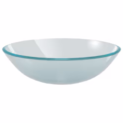 vidaXL Bathroom Sink with Tap and Push Drain Frosted Tempered Glass Wash Basin - Additional view 6