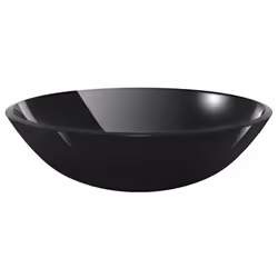 vidaXL Bathroom Sink with Tap and Push Drain Black Tempered Glass Wash Basin - Additional view 6