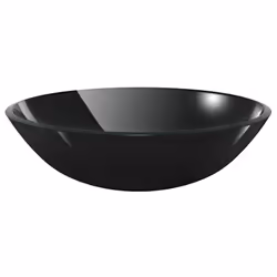 vidaXL Bathroom Sink with Tap and Push Drain Black Tempered Glass Wash Basin - Additional view 6