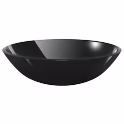 vidaXL Bathroom Sink with Tap and Push Drain Black Tempered Glass Wash Basin - Additional view 6