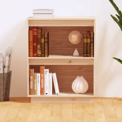 vidaXL Solid Wood Pine Console Cabinet Entryway Media Sideboard Multi Colours - brown