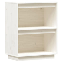 vidaXL Solid Wood Pine Console Cabinet Entryway Media Sideboard Multi Colours - white