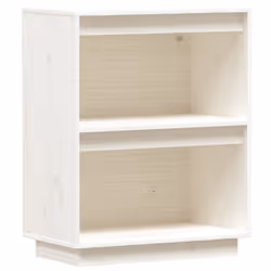 vidaXL Solid Wood Pine Console Cabinet Entryway Media Sideboard Multi Colours - white