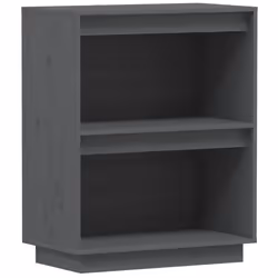 vidaXL Solid Wood Pine Console Cabinet Entryway Media Sideboard Multi Colours - grey