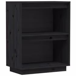 vidaXL Solid Wood Pine Console Cabinet Entryway Media Sideboard Multi Colours - black