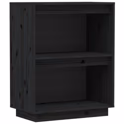 vidaXL Solid Wood Pine Console Cabinet Entryway Media Sideboard Multi Colours - black