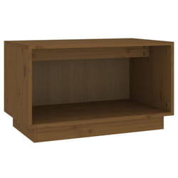 vidaXL Solid Wood Pine TV Cabinet Home Wall Mounted Shelf Stand Multi Colours - honey brown